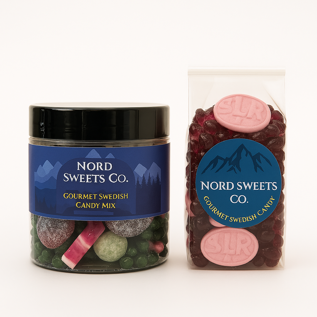 Gourmet Swedish Mixed Tub + Free Pomegranate & Strawberry Bubs and Violet Cars