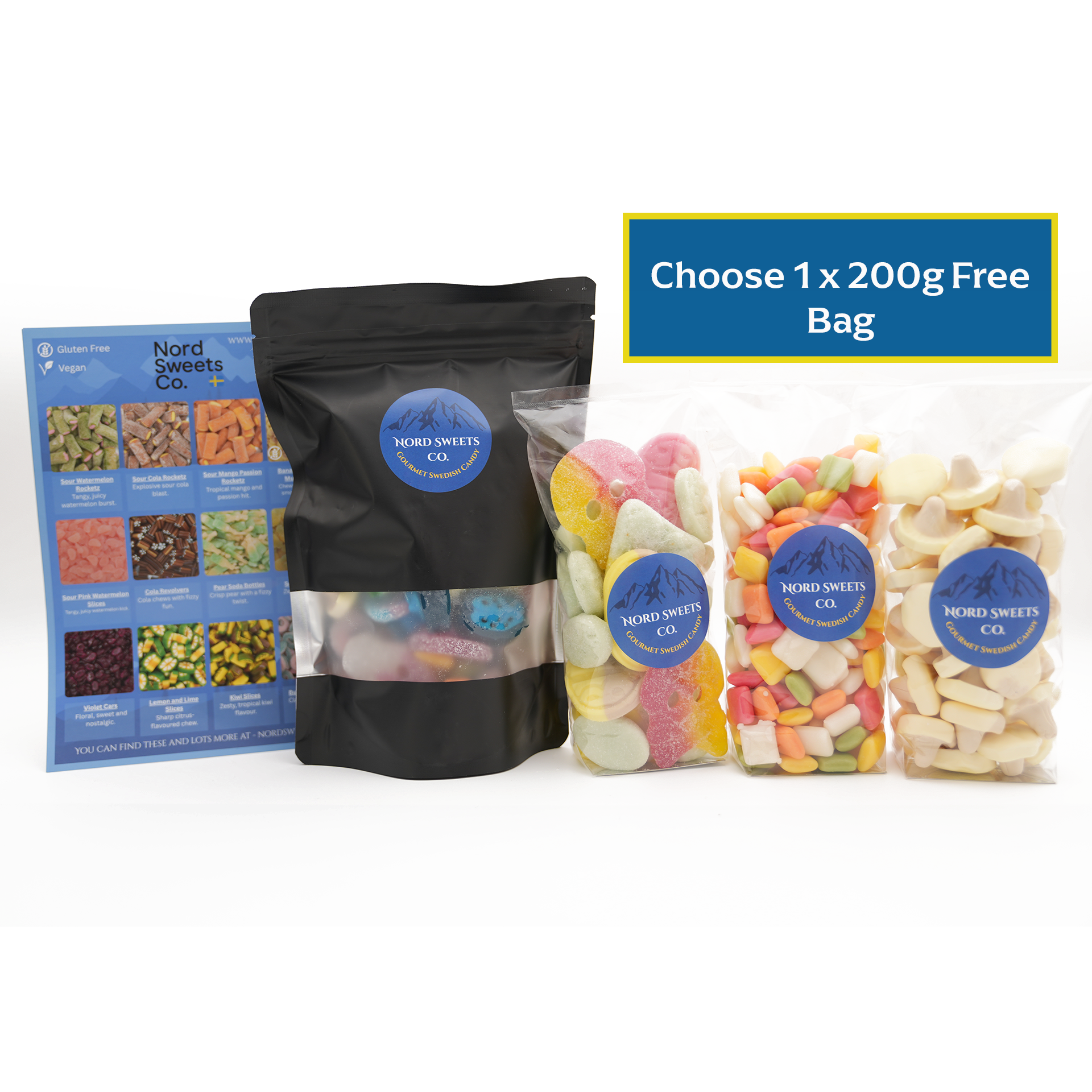 NordSweets Swedish Mix + FREE gift (your choice)
